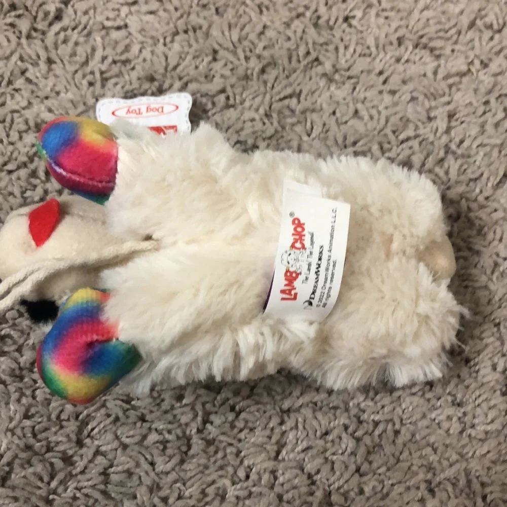 Mini LambChop dog toy